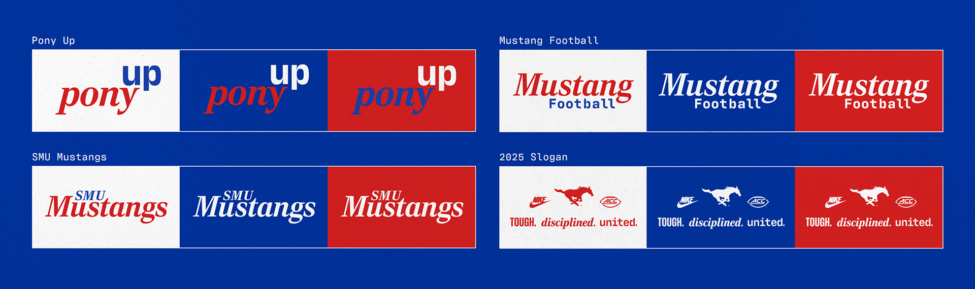 SMU Football Lockups